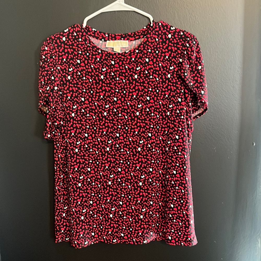 Michael Kors hearts blouse